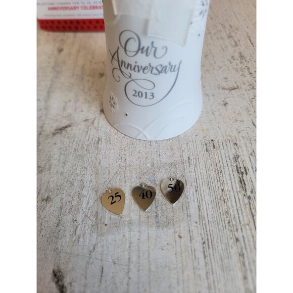 Hallmark anniversary celebration 10, 25, 40 50 year Milestone ornament Xmas - Picture 2 of 7